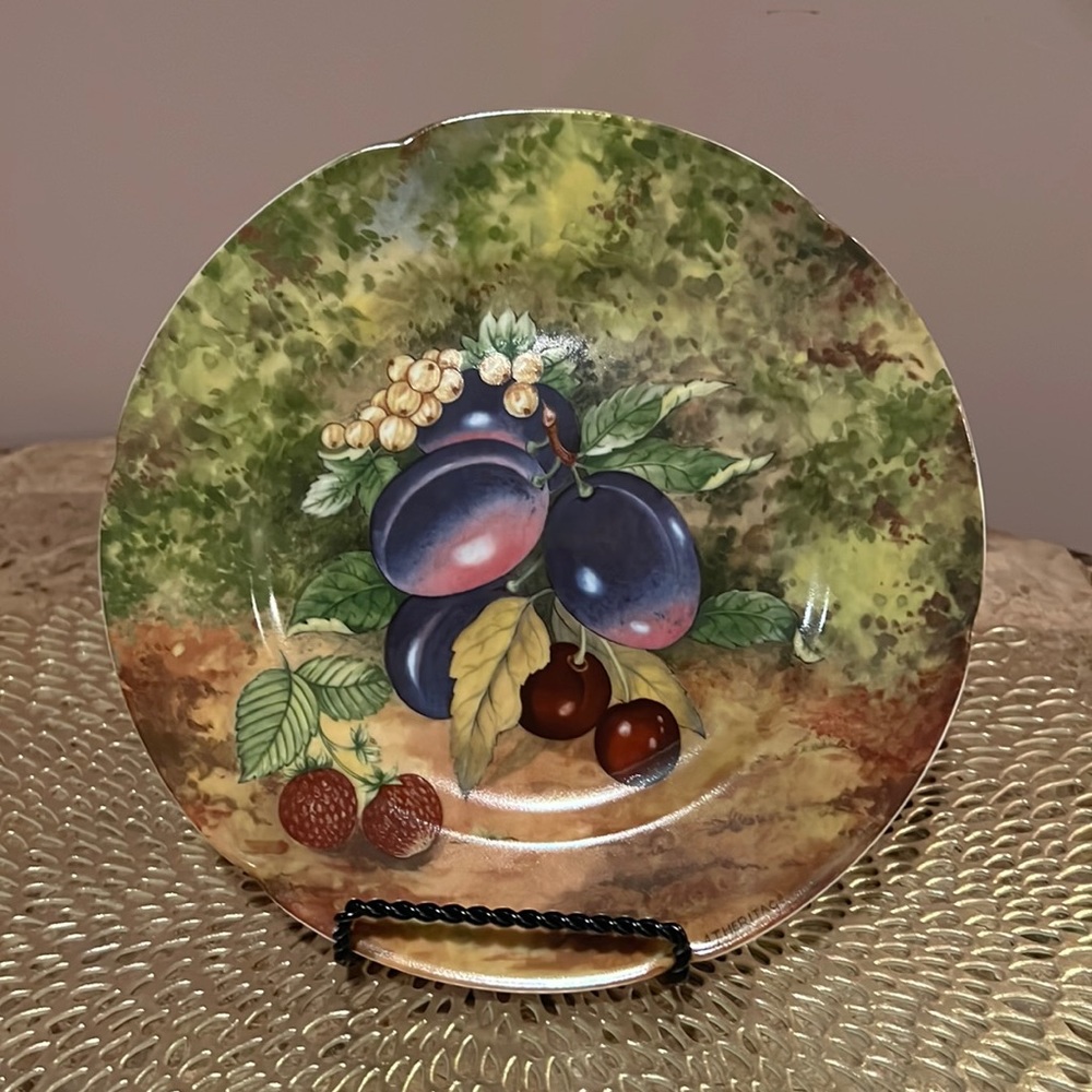 Rochard Limoges Fruits & Berries Salad Plate